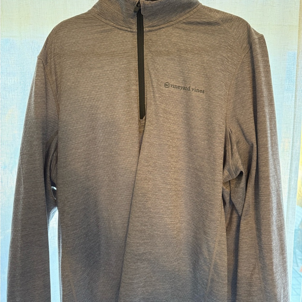 Vineyard Vines Performance 1/4 Zip Gray Pullover